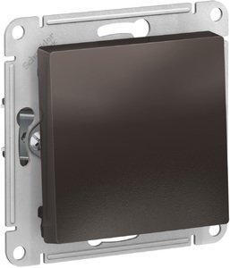 Фото Schneider Electric AtlasDesign ATN000611 Выключатель одноклавишный (10 А, под рамку, скрытая установка, мокко)