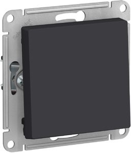 Фото Schneider Electric AtlasDesign ATN001011 Выключатель одноклавишный (10 А, под рамку, скрытая установка, карбон)