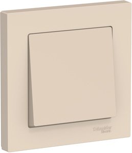 Фото Schneider Electric AtlasDesign ATN000212 Выключатель одноклавишный (10 А, в сборе, скрытая установка, бежевый)