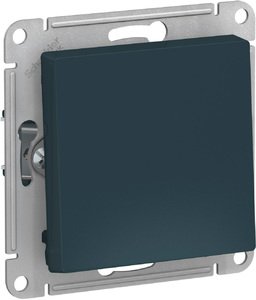 Фото Schneider Electric AtlasDesign ATN000815 Выключатель однокнопочный (10 А, под рамку, скрытая установка, изумруд)