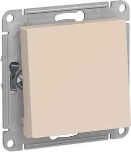 Фото Schneider Electric AtlasDesign ATN000261 Переключатель одноклавишный (10 А, под рамку, скрытая установка, бежевый)