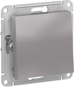 Фото Schneider Electric AtlasDesign ATN000361 Переключатель одноклавишный (10 А, под рамку, скрытая установка, алюминий)