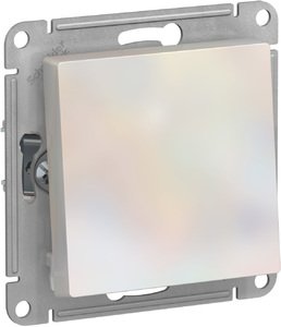 Фото Schneider Electric AtlasDesign ATN000461 Переключатель одноклавишный (10 А, под рамку, скрытая установка, жемчуг)