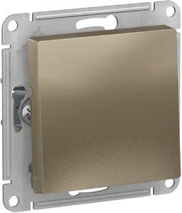 Фото Schneider Electric AtlasDesign ATN000571 Переключатель перекрестный одноклавишный (10 А, под рамку, скрытая установка, шампань)