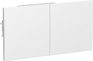 Фото Schneider Electric AtlasDesign ATN000128 Розетка двойная с заземляющим контактом (16 А, в сборе, шторки, крышка, скрытая установка, белая)