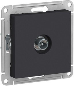Фото Schneider Electric AtlasDesign ATN001091 Розетка телевизионная оконечная (TV, под рамку, скрытая установка, карбон)