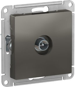 Фото Schneider Electric AtlasDesign ATN000993 Розетка телевизионная (TV, "звезда", под рамку, скрытая установка, сталь)