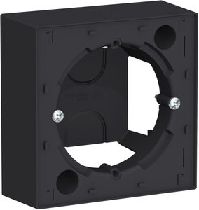 Фото Schneider Electric AtlasDesign ATN001000 Коробка для наружного монтажа (вертикальная, карбон)
