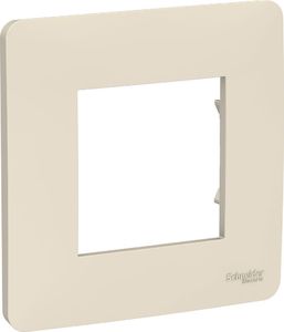Фото Schneider Electric Unica Studio NU200244 Рамка 1-постовая/2-модульная (универсальная, бежевая)