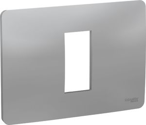 Фото Schneider Electric Unica Studio NU210130 Рамка 1-модульная (горизонтальная, алюминий)