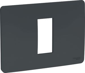 Фото Schneider Electric Unica Studio NU210154 Рамка 1-модульная (горизонтальная, антрацит)