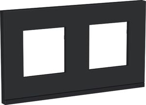 Фото Schneider Electric Unica Studio Pure NU600482 Рамка 2-постовая/4-модульная (универсальная, каучук)