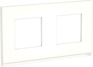 Фото Schneider Electric Unica Studio Pure NU600489 Рамка 2-постовая/4-модульная (универсальная, матовое стекло)