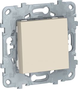 Фото Schneider Electric Unica New NU520144 Выключатель одноклавишный (10 А, под рамку, скрытая установка, бежевый)