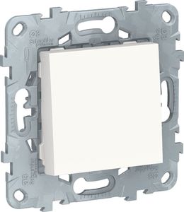 Фото Schneider Electric Unica New NU520618 Выключатель однокнопочный (10 А, под рамку, скрытая установка, белый)