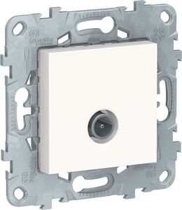 Фото Schneider Electric Unica New NU546218 Розетка телевизионная (TV, звезда, под рамку, скрытая установка, белая)