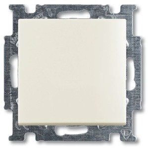 Фото ABB Basic55 2CKA001413A1083 Выключатель одноклавишный (Н.О. контакт, 10 А, под рамку, скрытая установка, слоновая кость)