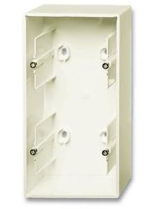 Фото ABB Basic55 2CKA001799A0972 Коробка двойная для открытого монтажа (слоновая кость)
