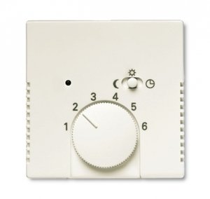 Фото ABB Basic55 2CKA001710A3869 Накладка терморегулятора поворотного (с переключателем, слоновая кость)