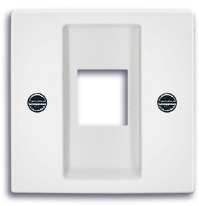 Фото ABB Basic55 2CKA001753A0213 Крышка розетки компьютерной (RJ45, альпийский белый)