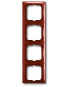 Фото ABB Basic55 2CKA001725A1519 Рамка 4-постовая (foyer-красный)