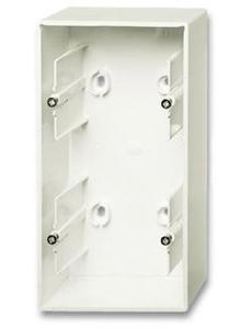 Фото ABB Basic55 2CKA001799A0969 Коробка двойная для открытого монтажа (chalet-белый)