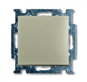 Фото ABB Basic55 2CKA001012A2164 Выключатель одноклавишный (10 А, под рамку, скрытая установка, шампань)