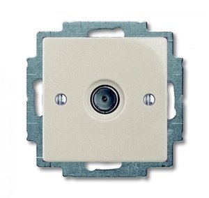 Фото ABB Basic55 2CKA001724A4310 Розетка телевизионная (TV, под рамку, скрытая установка, шампань)