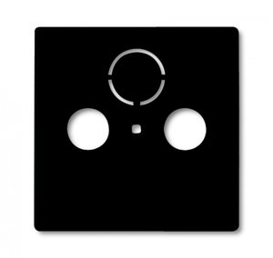 Фото ABB Basic55 2CKA001724A4314 Крышка розетки телевизионной (TV+Radio+(SAT), chateau-черный)