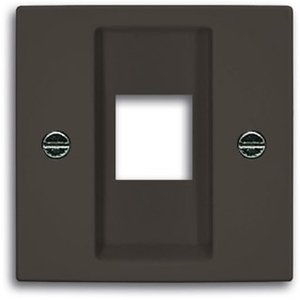 Фото ABB Basic55 2CKA001753A0214 Крышка розетки компьютерной (RJ45, chateau-черный)