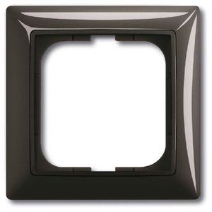 Фото ABB Basic55 2CKA001725A1506 Рамка 1-постовая (chateau-черный)
