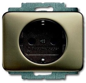 Фото ABB Alpha Exclusive/Alpha Nea 2011-0-6221 Розетка (16 А, под рамку, с/у, з/к, бронза)