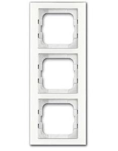 Фото ABB Busch-axcent 2CKA001754A4439 Рамка 3-постовая (белое стекло)