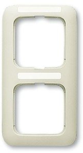 Фото ABB Busch-Duro 2000 2CKA001725A1465 Рамка 2-постовая (универсал, слоновая кость)