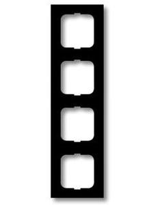 Фото ABB Future Linear 2CKA001754A4243 Рамка 4-постовая (черная/антрацит)