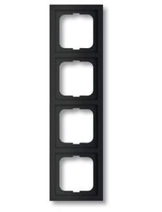 Фото ABB Future Linear 2CKA001754A4422 Рамка 4-постовая (черный бархат)