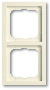 Фото ABB Future Linear 2CKA001754A4169 Рамка 2-постовая (скругленные углы, слоновая кость)