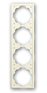 Фото ABB BJE Impuls 2CKA001754A4315 Рамка 4-ая (слоновая кость)