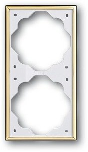 Фото ABB BJE Impuls 2CKA001754A3542 Рамка 2-ая (золото)