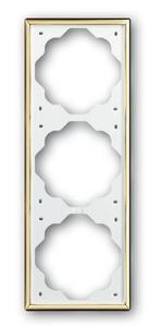 Фото ABB BJE Impuls 2CKA001754A3591 Рамка 3-ая (золото)