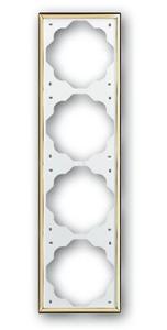 Фото ABB BJE Impuls 2CKA001754A3641 Рамка 4-ая (золото)