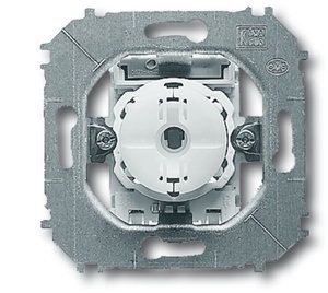 Фото ABB Impuls 2CKA001012A1671 Переключатель двухклавишный (подсветка, 10 А, механизм, скрытая установка)
