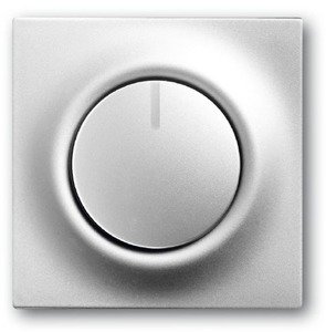 Фото ABB Impuls 2CKA006599A2917 Накладка светорегулятора поворотного (подсветка, серебристо-алюминиевая)