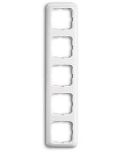 Фото ABB Reflex 2CKA001725A0969 Рамка 5-постовая (универсал, альпийский-белый)