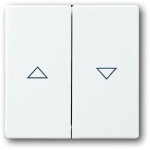 Фото ABB Carat/Busch-Axcent/Future Linear/Solo 2CKA001751A3088 Клавиша двойного жалюзийного выключателя (маркировка, белая)