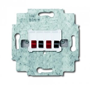 Фото ABB Alpha Exclusive/Alpha Nea 2CKA000230A0464 Розетка аудио (1 канал, механизм, с/у, альпийский-белый)