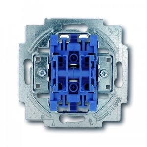 Фото ABB Busch-Jaeger 2CKA001012A2108 Выключатель двухклавишный (10 А, с возм. подсветки, механизм, скрытая установка)