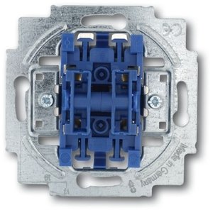 Фото ABB Allwetter/Alpha Exclusive 2CKA001012A2197 Выключатель жалюзи двухклавишный (10 А, с фиксацией, механизм, с/у)