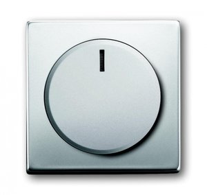 Фото ABB Pure steel 2CKA006599A2959 Накладка светорегулятора поворотного (подсветка, сталь)