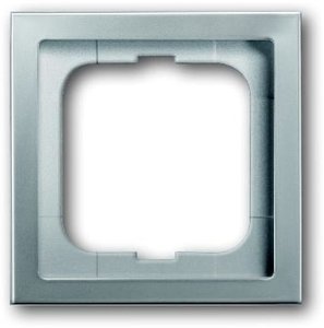 Фото ABB Pure steel 2CKA001754A4500 Рамка 1-постовая (универсал, стальной)